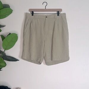Tommy Bahama Tan Silk Shorts Size 34‎